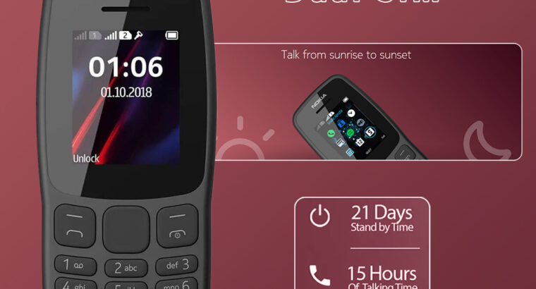 عرض خاص جدا Nokia 106 Dual SIM + Smart