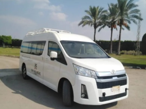 Family tour minibus rental with air con