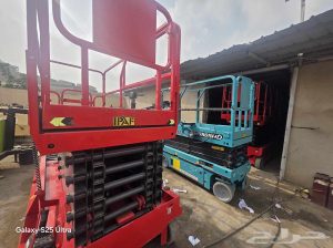 Scissor lift for rent in Jeddah, 12 mete