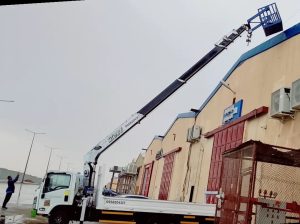 كرين ونش سله 18متر للايجار