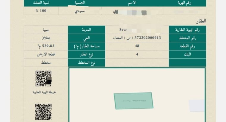 صبيا ارض للبيع في صبياء...