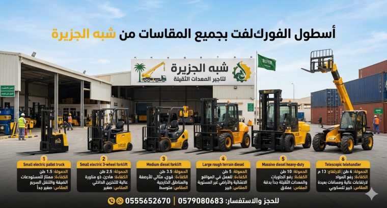 # فوركلفت للايجار في جدة | رافعات شوكية 🛠|...